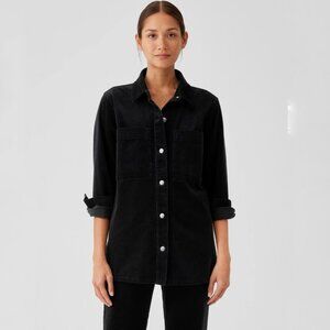 Eileen Fisher Organic Cotton Stretch Corduroy Shirt Jacket / Shacket L